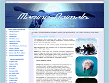 Tablet Screenshot of marine-animals.net